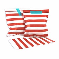 100 Frau Wundervoll PapiertüTen Rot, Streifen Candy Bag Candy Bar