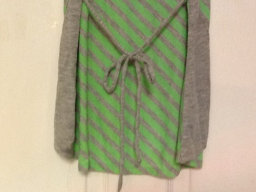 Speechless girls top size large gray green striped Sequins 31 - Picture 9 of 9