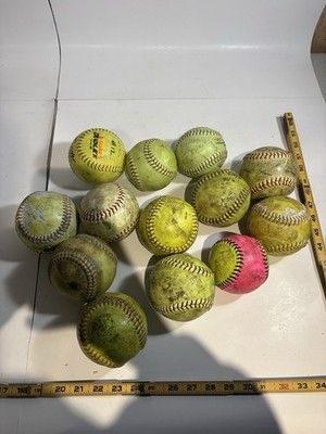 Lot Of 13 Softballs