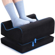 Ergonomic Foot Rest for Under Desk at Work, Multi-Angle Adjustable Height Und...