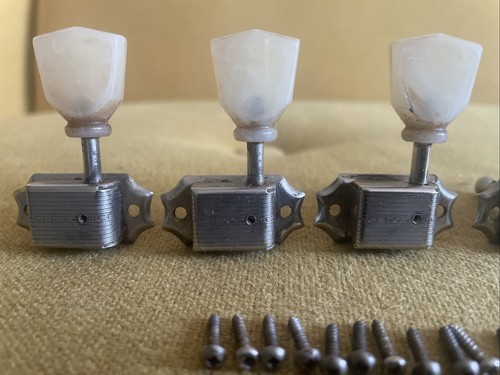 Vintage Kluson Deluxe single line tuners. 3+3. Les Paul Project - Picture 4 of 7