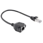 5X( 1FT RJ45 Male to Female  Panel Mount Ethernet LAN  Extension Cable7115