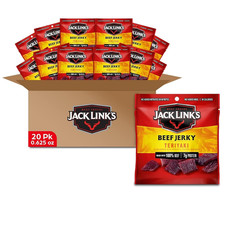 Jack Link'S Beef Jerky, Teriyaki, Multipack Bags - Flavorful Meat Snacks for Lun