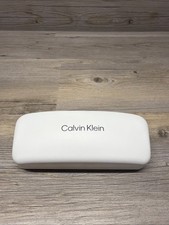 Calvin Klein Eyeglass Case Hard Clamshell White Style For Glasses