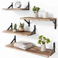 Floating Shelves for Wall Mounted Wall Shelves for Bedroom, Bathroom Storage,...