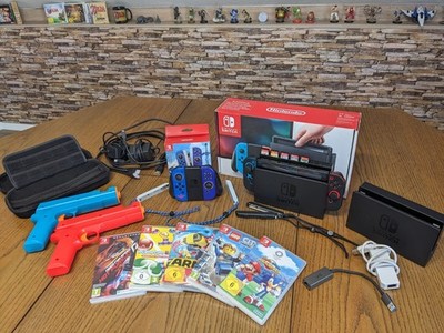 Nintendo Switch OVP (V1/Gen1) | Zelda Joy-Cons | 512 GB SD | 5 Spiele| XXL Paket