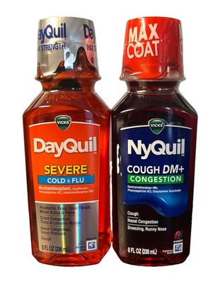 DayQuil Severe Cold & Flu & NyQuil Cough DM+ Congestion  8 oz Each Exp 3/2027