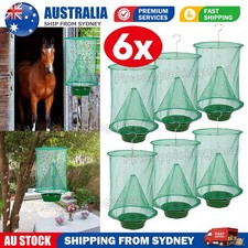 6PCS Ranch Fly Trap Insect Killer Net Cage Home Outdoor Bug Pest Hanging Catcher