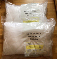 2 x John Lewis Synthetic Soft Touch Washable Standard Pillow, Soft (1)