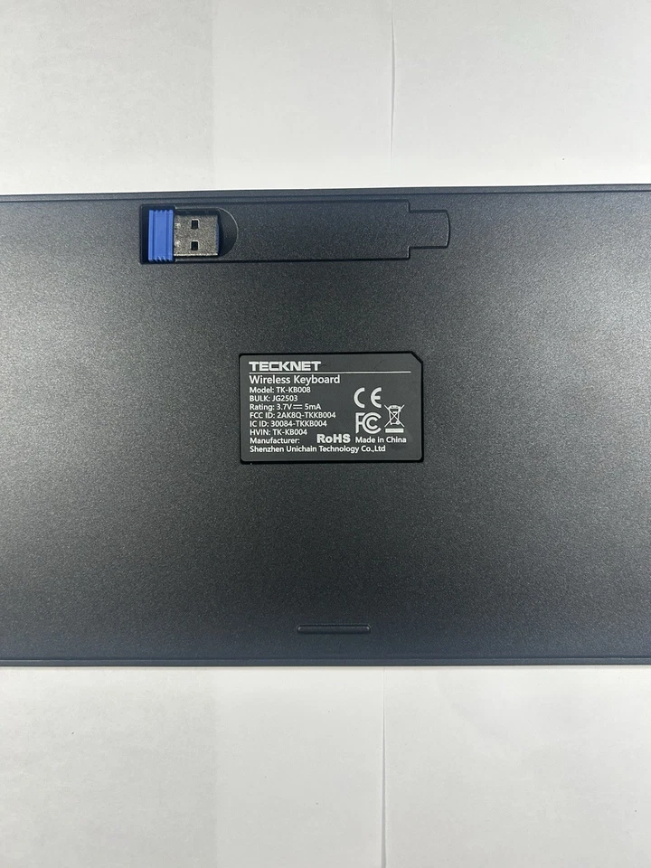 NEW TECKNET Wireless Bluetooth Keyboard Slim Rechargeable Multi-Device Quiet - Image 4 of 4