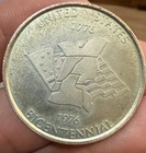 Bicentennial TAX COLLECTORS ASSOC 1975 ANNUAL MEETING .925 Silver .44 Oz ASW