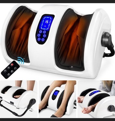 Best Choice Products Foot Massager w/ Heated High-Intensity Rollers -pearl White