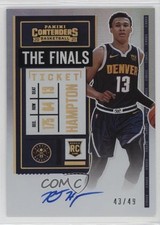 2020 Panini Contenders Rookie Variation Finals Ticket 43/49 RJ Hampton Auto 13y5