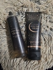 Bath  Body Works INTO THE NIGHT Fine Fragrance Mist  Body Cream 2Pc Set