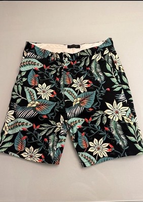 Scotch & Soda Herren Chino-Shorts W32 mehrfarbig tropisches Blumenmuster
