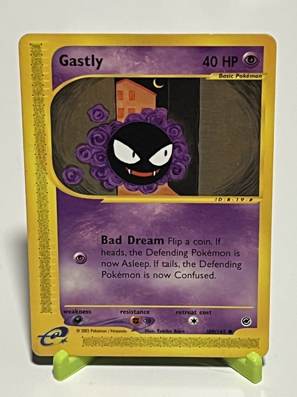 Pokemon Gastly 109/165 Common Expedition Common NM Condition