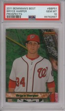 2011 Bowman's Best BRYCE HARPER Prospects Rookie RC #BDP51 PSA 10 GEM MINT