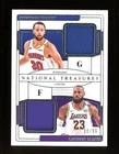 2024 National Treasures Matchup Stephen Curry & Lebron James GU Dual Patch /25 B