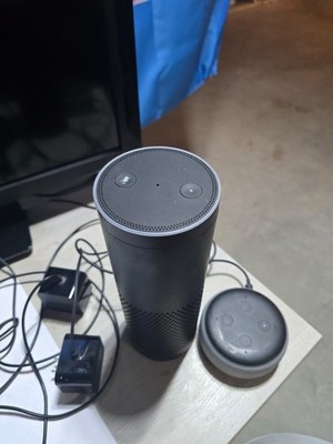 Amazon Echo 1st Gen & Echo Dot 3rd Gen Smart Speaker Bundle Black Complete W/ Co