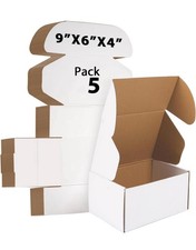 9x6x4 inches Shipping Boxes Set of 5, Small Corrugated Cardboard Box