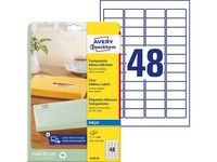 2-20X Avery Zweckform Transparente Adress-Etiketten, 45,7 X 21,2Mm