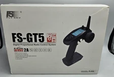FlySky FS-GT5 2.4G 6CH AFHDS RC Transmitter with FS-BS6 Receiver for RC Car Boat