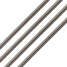 1/4-28 Stainless Steel Threaded Rods 12Inch Fully All Threaded Rods Pack of 4