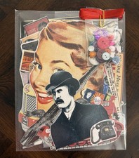 100 Pc. Junk Journal Altered Book Mixed Media Scrapbook Embellishment Lot