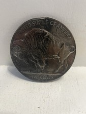 - Belt Buckle Buffalo Nickel Inspired Vintage 1979 Made In USA
