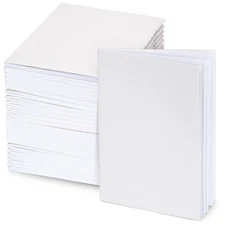 24 Pack Blank Books for to Write Stories, A6 White Mini Notebook Bulk, 4.3x5....