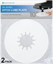 5th Wheel Hitch Lube Plate 10in RV Camper Trailer Fifth Wheel 10 inch-2pcs