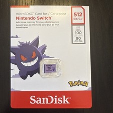 SanDisk SDSQXAO-512G-GN6ZK Nintendo Switch 512GB Pokemon: MicroSD 100 Mbps    