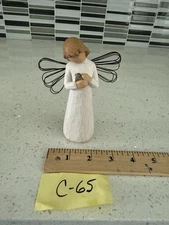 Willow Tree "Angel of Healing" Angel Holding Bird Demdaco Susan Lordi 1999