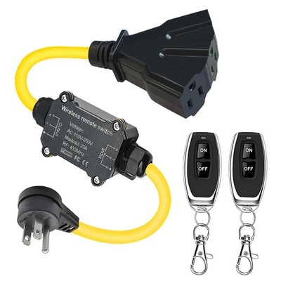 AC110V Outdoor Wireless Remote Control Power Switch, AC110V/120V/250V/20A Hea...