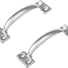 6-1/2" Gate Handle, Screen Door Handle in Stainless 2 Pack Stainless Steel