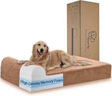 Orthopedic Dog Beds for Large Dogs, 7" Memory Foam Dog Beds with Waterproof Line
