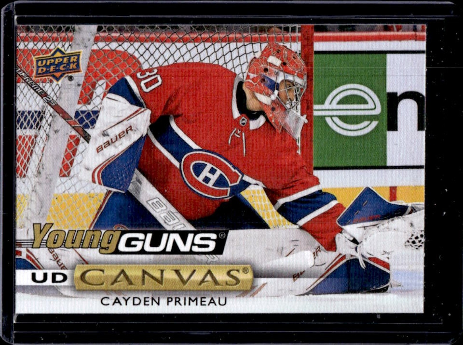 2019-20 Upper Deck Cayden Primeau UD Canvas Rookie Young Guns RC #C213 Canadiens