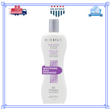 Biosilk Silk Therapy Whitening Dog Shampoo for Dogs - Pet Safe Grooming and Brig