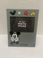 Mickey Mouse Disney 4" X 6" Gray Photo Frame Ears Glove Red Pants Yellow Shoes