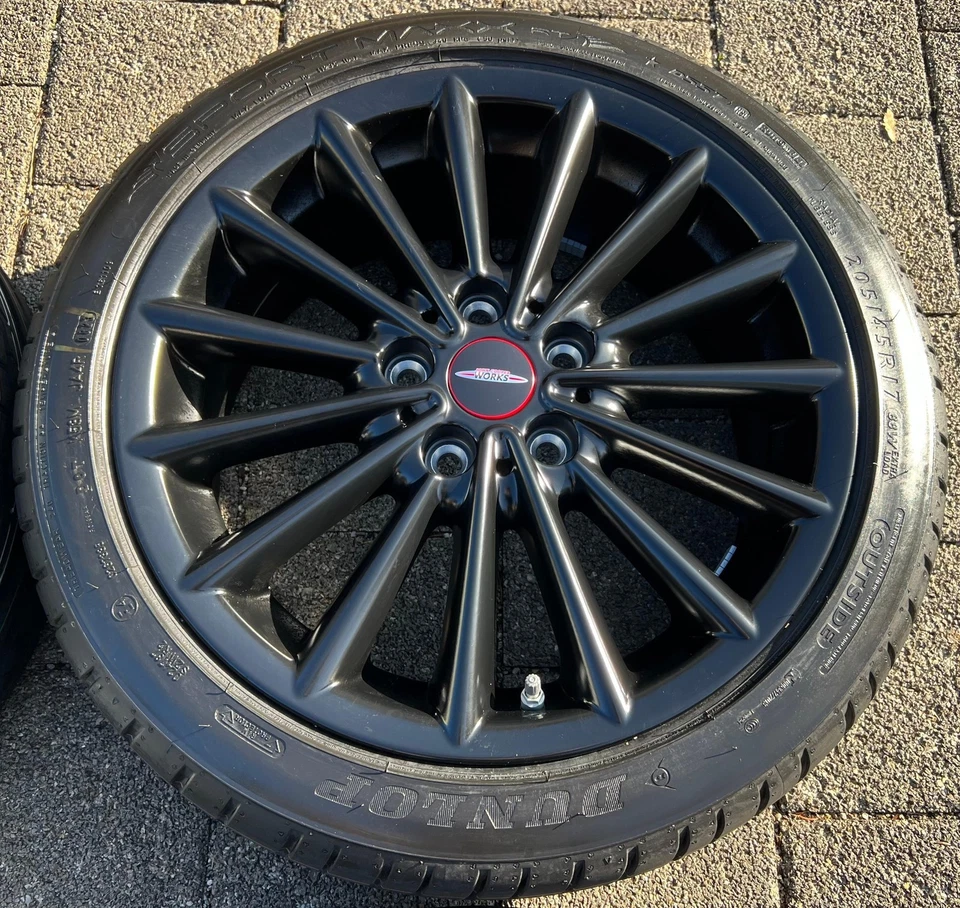 4 ORIGINAL 17" ALU SOMMERRÄDER MINI F55 F56 F57 MULTI SPOKE 505 DUNLOP 2022 NEU  - Bild 4 von 4