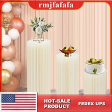 Cylinder Pedestal Wedding Cake Flowers Display Stand Decoration Dessert Table