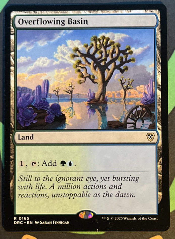Overflowing Basin Commander: Aetherdrift Regular Rare MTG