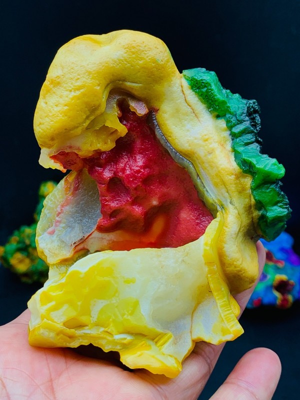 Natural Gobi jade agate raw stone collection mineral specimen gift crystal  304G
