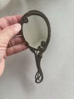 French Antique Bronze Art Nouveau Child's Mirror One Of A Kind Lovely Look — photo 2