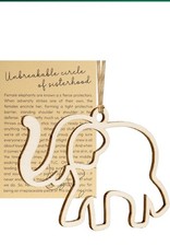 Gifts for Women, Friendship Elephant Ornament with Story Card, Sisterhood Set