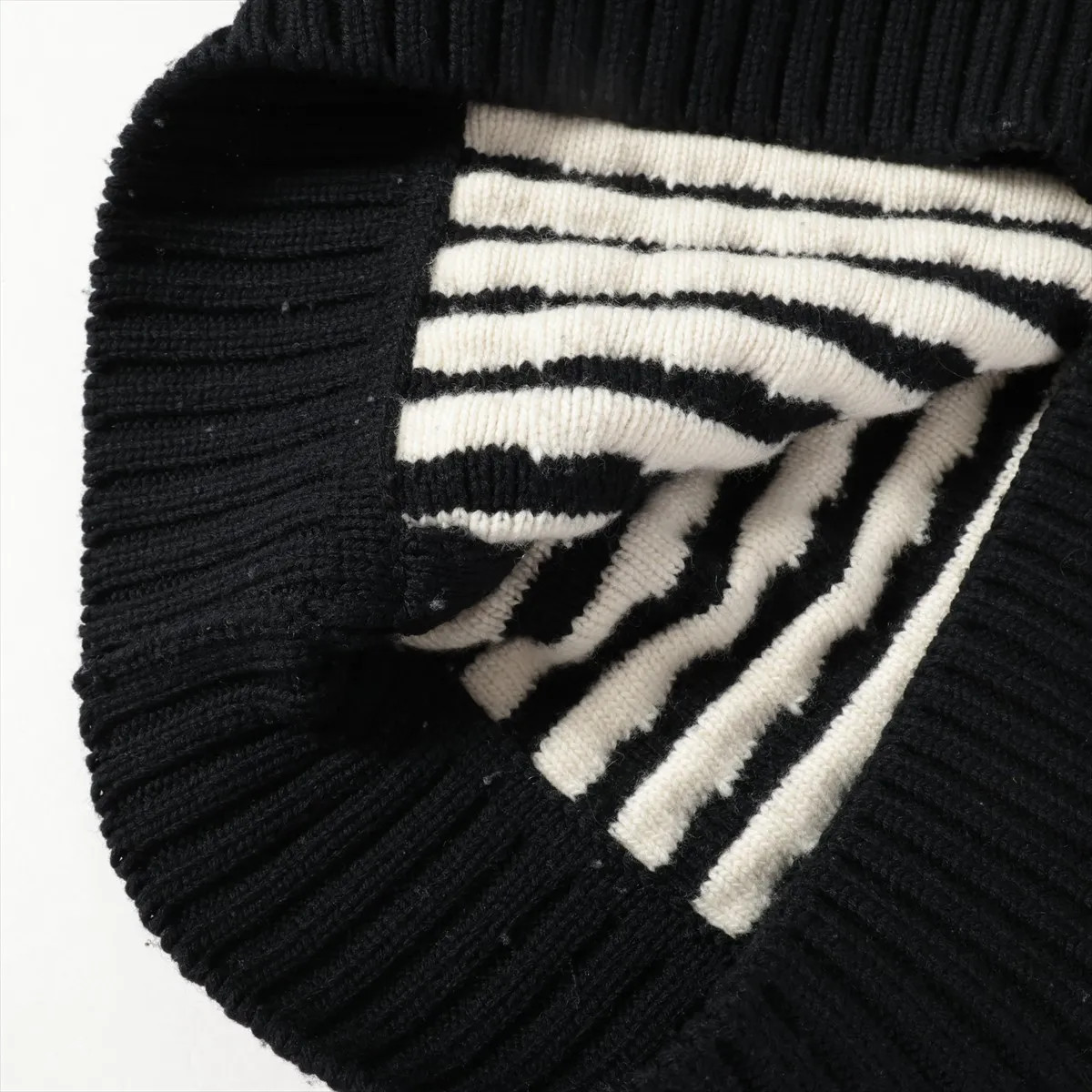 Dior Wool & Cashmere Knit S Men's Black × White  343M634AT709 There are hairball thumbnail 5