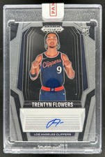 2024-25 Panini Prizm Black Trentyn Flowers Rookie RC Auto #RS-FWR Clippers