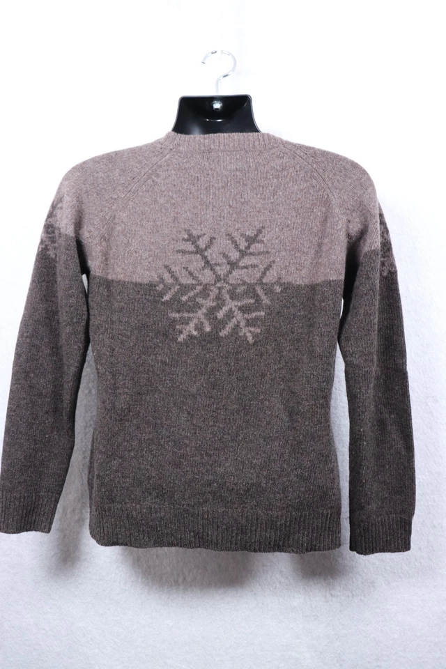 Suéter feminino Sundance lã de cordeiro padrão floco de neve médio inverno - Imagem 4 de 4