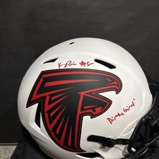 Kyle Pitts Signed/Inscribed “Dirty Bird” Speed Lunar Eclipse F/S Helmet (BAS)
