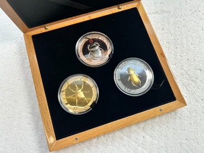 3 x 1 oz = 93,3 gr Skarabäus Kollektion I Black Kingdom, Red Dawn & Desert Heat